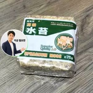 지금 필요한 압축 건조 수태 토피어리 풍란 천연수태 재배용 75g