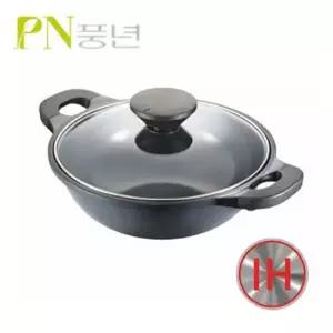 풍년 펄블랙IH 프리미엄 인덕션 주물 코팅 전골냄비 26cm