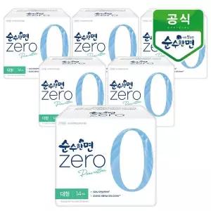 [하프클럽/깨끗한나라]깨끗한나라 순수한면 제로zero 대형 14개입x6팩