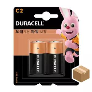 듀라셀 알카 C 2Px10개입/건전지/C형/벌크/알카라인/C건전지/종류/대형/밧데리/오래쓰는/배터리/C사이즈