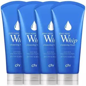 C2Y 아쿠아 휩 폼클렌징 120ml 4개 클렌징폼 여드름폼 미세거품