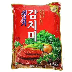 감치미 다시다 쇠고기 분말소스 조미료 맛조미료 2Kg 찌개양념 업소용 육수 양념요리rst916