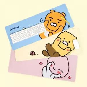 카카오프렌즈 와이드 데스크 장패드 발라당 라이언 어 데스크테리어 데스크패드 키보드매트 책상매트