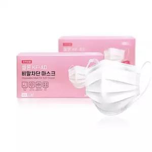 셀온 KF94마스크 KF-AD KF94 비말차단 화이트 대형 마스크 50매자체공장 ALL