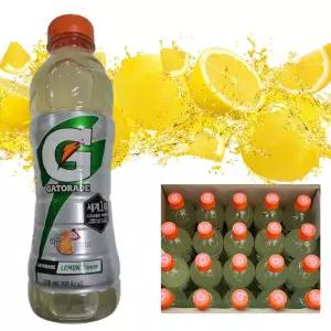 게토레이 레몬 600ml x 20개 스포츠 이온 음료 수분보충 (1srr)