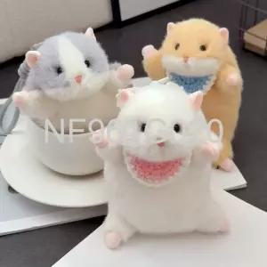 귀여운 말랑 햄스터 인형 키체인 가방 걸이 키홀더 키링 열쇠고리 말랑이 스트레스볼 제니오숲 