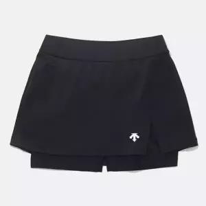 데상트 이너 부착형 랩스커트 SQ222ESK51BLK0 치마 _