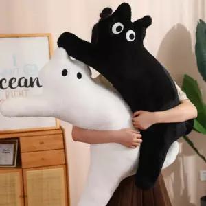 귀여운 고양이 바디필로우 롱쿠션 대형 애착인형 소파 침대 인테리어 소품 안고자는 베개 친구 생일 선물