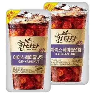 커피 롯데 칸타타 아이스 헤이즐넛향 x 10팩입 230ml