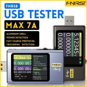 FNIRSI-FNB58 USB 전압 테스터 TYPE-C 전류계, 고속 충전 감지 트리거 용량 측정, 리플
