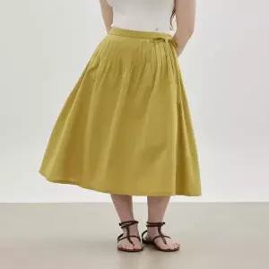 [롯데백화점]씨씨콜렉트 핀턱 플레어 볼륨 스커트 C262MSD049