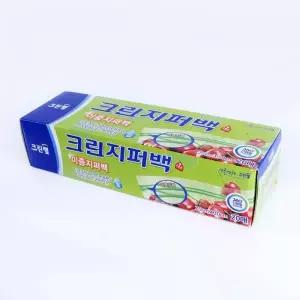 [하프클럽/알티피아]크린 이중지퍼백 25x30x20 대 위생비닐 봉투 지퍼팩 포장