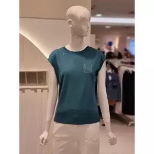 일부수량 크로커다일레이디 핫픽스 캡소매 민소매 티셔츠 CLEMTS911 2770188