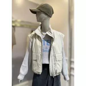 일부수량 [시슬리] 페이크 레더 집업 베스트 SALE05441 2748940
