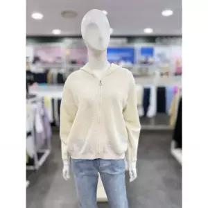 일부수량 [샤트렌] 여름 마 혼방 후드 니트 화이트 HCDM-SW302 2780776