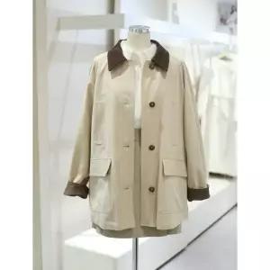 일부수량 JJ지고트 카라 배색 오버핏 코트 GS3M0TC_931 2754026