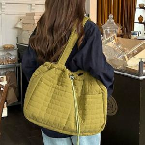 가벼운가방 패딩백 퀼팅숄더백 학원가방 스트링 에코숄더백 패브릭백 퀼팅