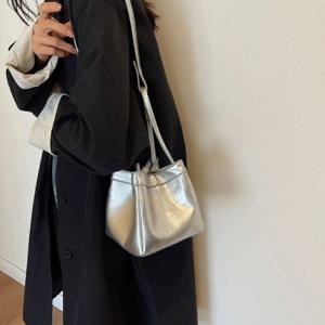스타일 여자핸드백 토트 여성핸드백 미니 미니토트백 복주머니 가죽