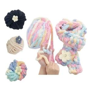 DIY 손으로 목도리 패키지 키트 뜨개실 만들기 손뜨개