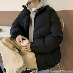 남성 깔끔한 디자인 도톰한 두께 겨울 방한 패딩 점퍼 밀리터리 바람막이 자켓 블항공