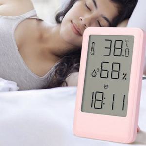 가정용 전자 온습도계 실내 디지털 온습도계 아기방 알람 탁상