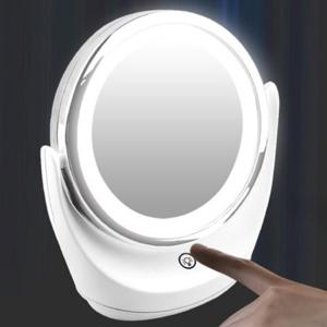 탁상 화장 거울 스탠드 led 화장 거울 메이크업 확대 usb