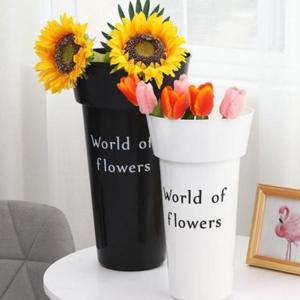 다용도 플라스틱 화분 모던 실내용 화분 베란다 원형 대형