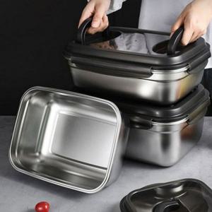 손잡이 스텐 김치통 밀폐 보관 용기 스테인리스