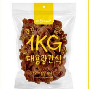 강아지 오리가슴살 가성비 바른츄 도너츠 애견 1kg 대용량 스낵