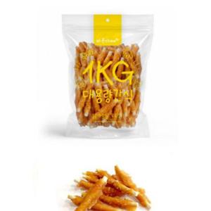 대용량 우유껌 강아지 간식 바른츄 닭가슴살 애견 1kg 덴탈껌