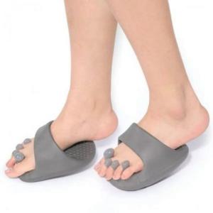 마사지 지압 실내화 (색상랜덤) 슈즈 슬리퍼 발가락 건강 하프팜