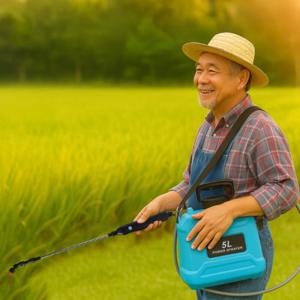 대풍작 전동 농약분무기(5L) (블루) 전동농약살포기 전동분무기 전동농약통 자동농약분무기