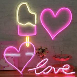 LED 아이스크림 하드 조명 인테리어 매장 네온사인