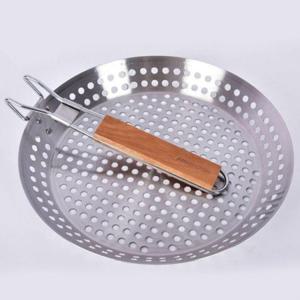 휴대용 접이식 캠핑 BBQ 타공 스텐 직화 프라이팬 후라이팬 구이 구멍 요리 주방 용품
