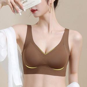 여자 리프팅 스트랩 노아이어 볼륨업 심리스 브라 여성 속옷 여름 시스루 언더웨어 런닝형