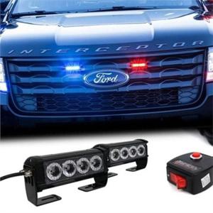 자동차 led 경광등 12V 자동차 led 경고등 차량용 스트로브 싸이키 후미 보조 조절 사고 램프 비상