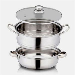 인덕션 겸용 찜 냄비 28cm 스테인레스 찜솥 다용도 28cm 스텐레스 대형 찜기 2단 곰솥