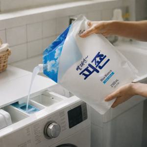 섬유유연제 리필 대용량 2100mL 가정용 세탁후 의류관리 생활용품