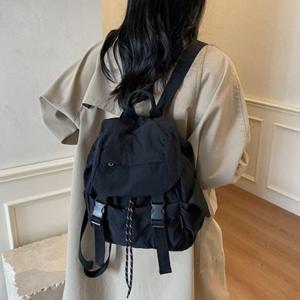 여자 나일론 대학생 책가방 캐주얼 백팩 블랙 대학생백팩 여성백팩 나일론백팩 여자백팩