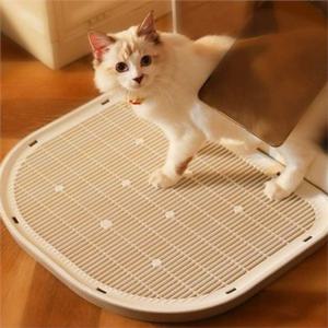 고양이 모래 발판 고양이 샌드 매트 반려동물 화장실 배변용 포집 떨어짐 방지