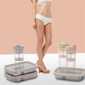 스텐 도시락 스테인리스 도시락 분리형 수저 밀폐 찬합 다이어트 운동용 쉐이크 직장인 견과류 쉐이커