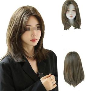 여성 통가발 통가발 단발 웨이브 앞머리 헤어 패션 가발