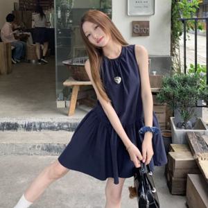 여성 민소매 캉캉 미니원피스