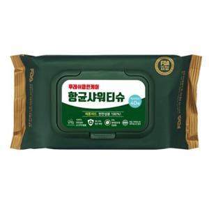 10+10 BIG SIZE 후레쉬클린케어 항균샤워티슈 40매