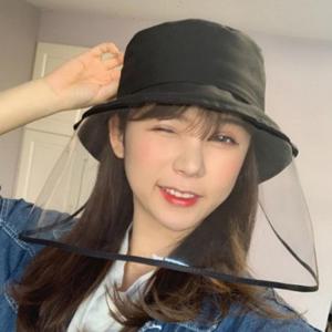 남녀공용 탈부착 투명 벙거지 안전 방역 안면보호모자