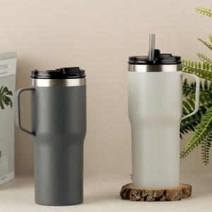 손잡이 텀블러 대용량 텀블러 휴대용 스테인레스 보온 보냉 카페 스텐 600ml