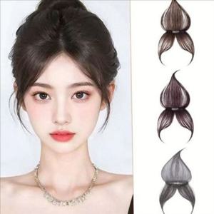 간편 정수리 부분 가발 똑딱이 앞머리 부분 가발 새치 커버