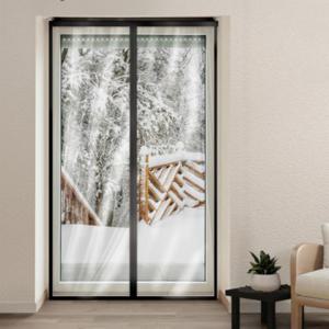 블랙 보온 자석 방풍 비닐 커텐 커튼 소 90x210