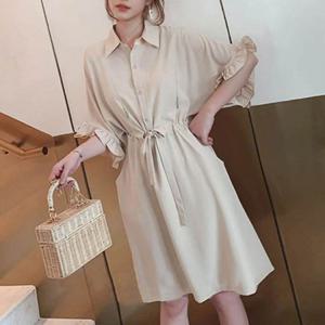 랩원피스 반팔 수유복 카라 흰원피스 동남아원피스 끈원피스 캉캉원피스 허리