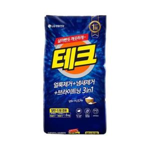 섬유유연제 없는 분말세제 6kg 대용량
